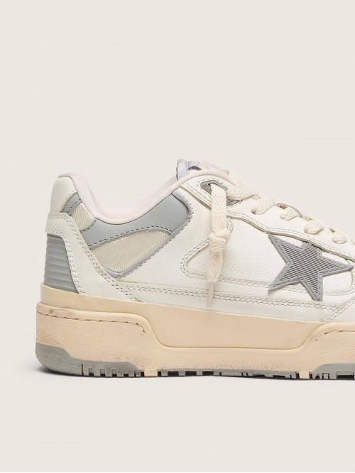 Men’s Forty2 with grey star and white leather heel tab