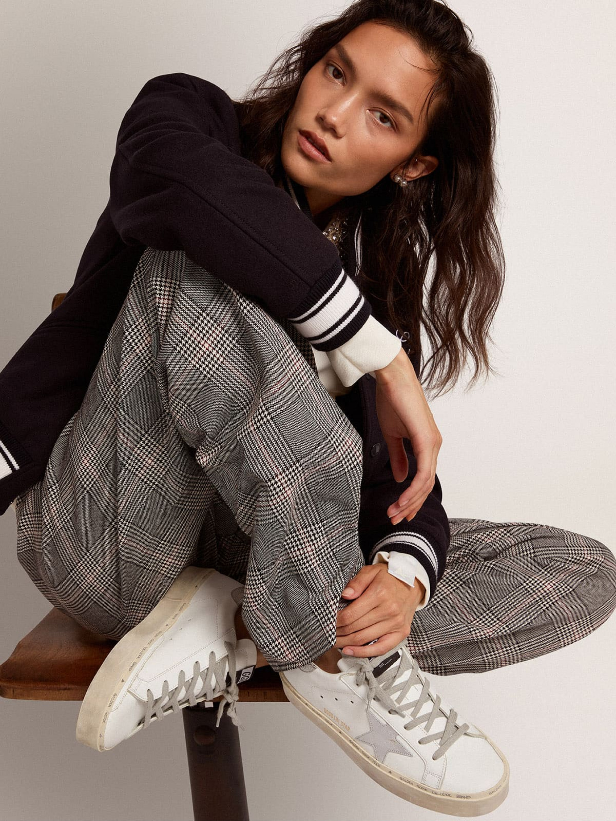 Women’s Hi Star sneakers with silver heel tab | Golden Goose