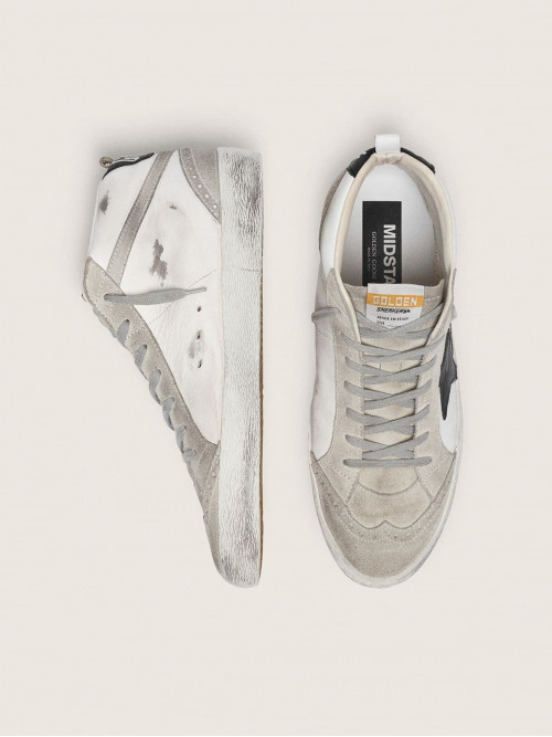 Men's Mid Star white with black star