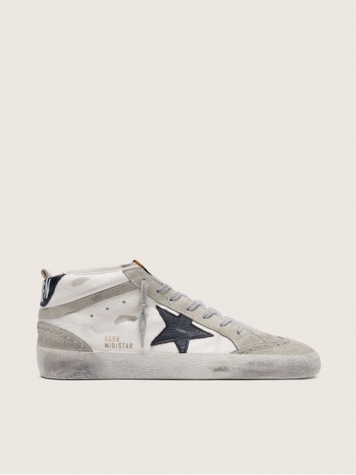 Men's Mid Star white with black star