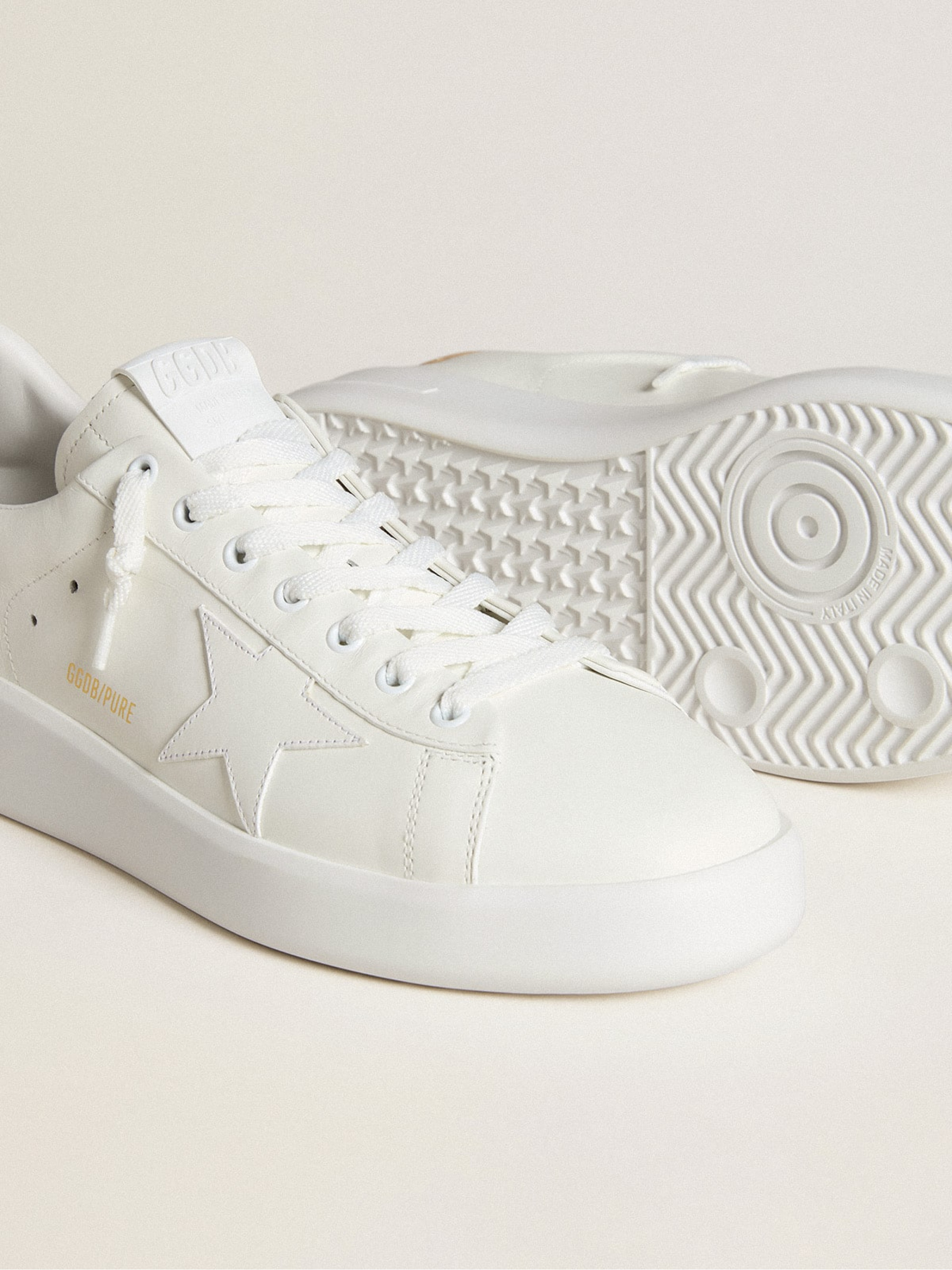 Men's Purestar with leather star and croc-print leather heel tab