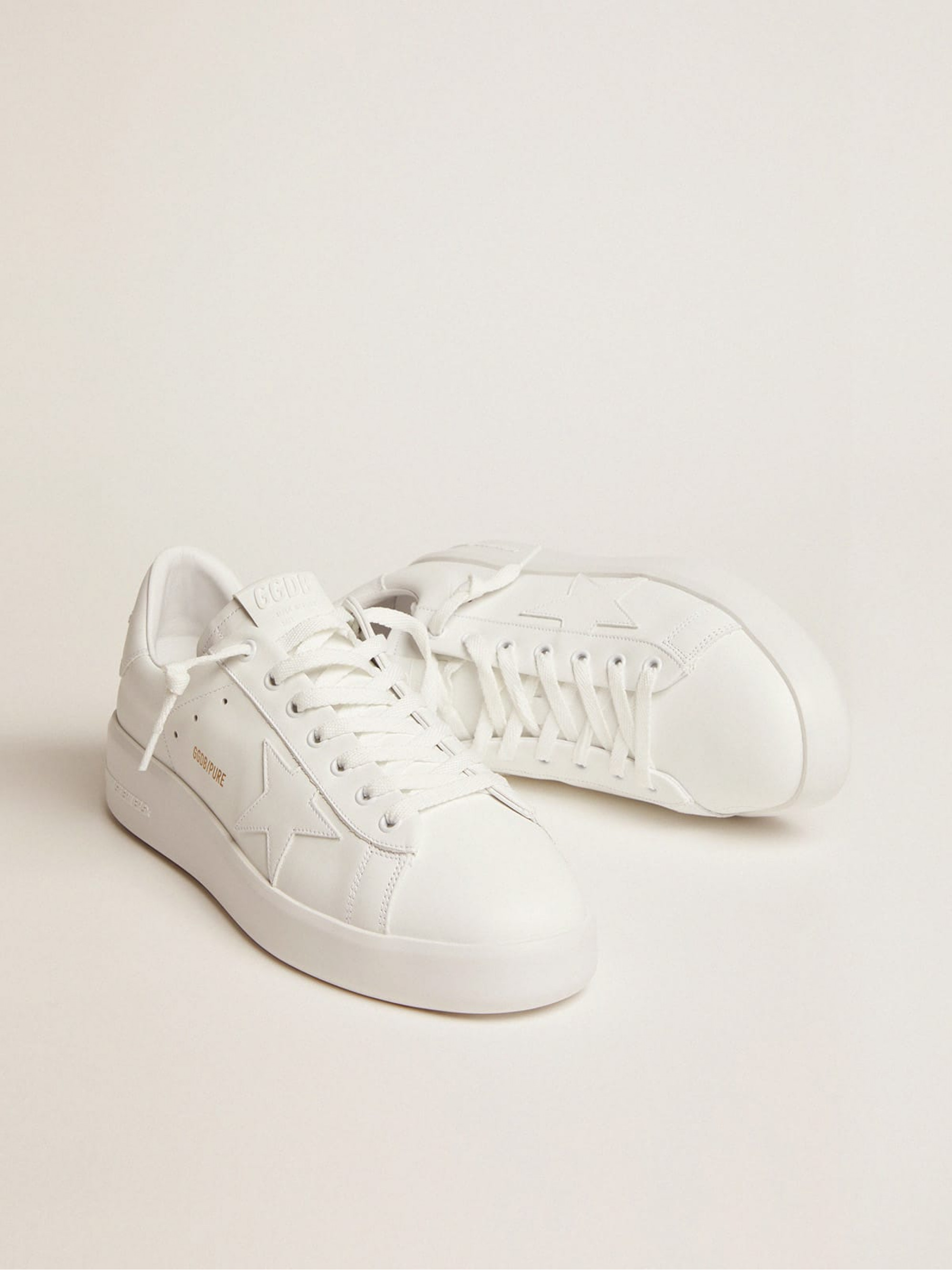 Women’s Purestar sneakers in white leather | Golden Goose