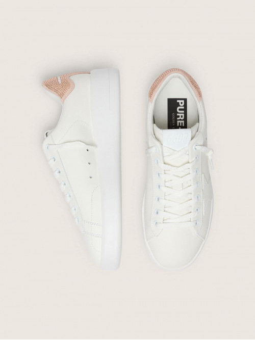 Purestar with leather star and suede heel tab with Swarovski crystals