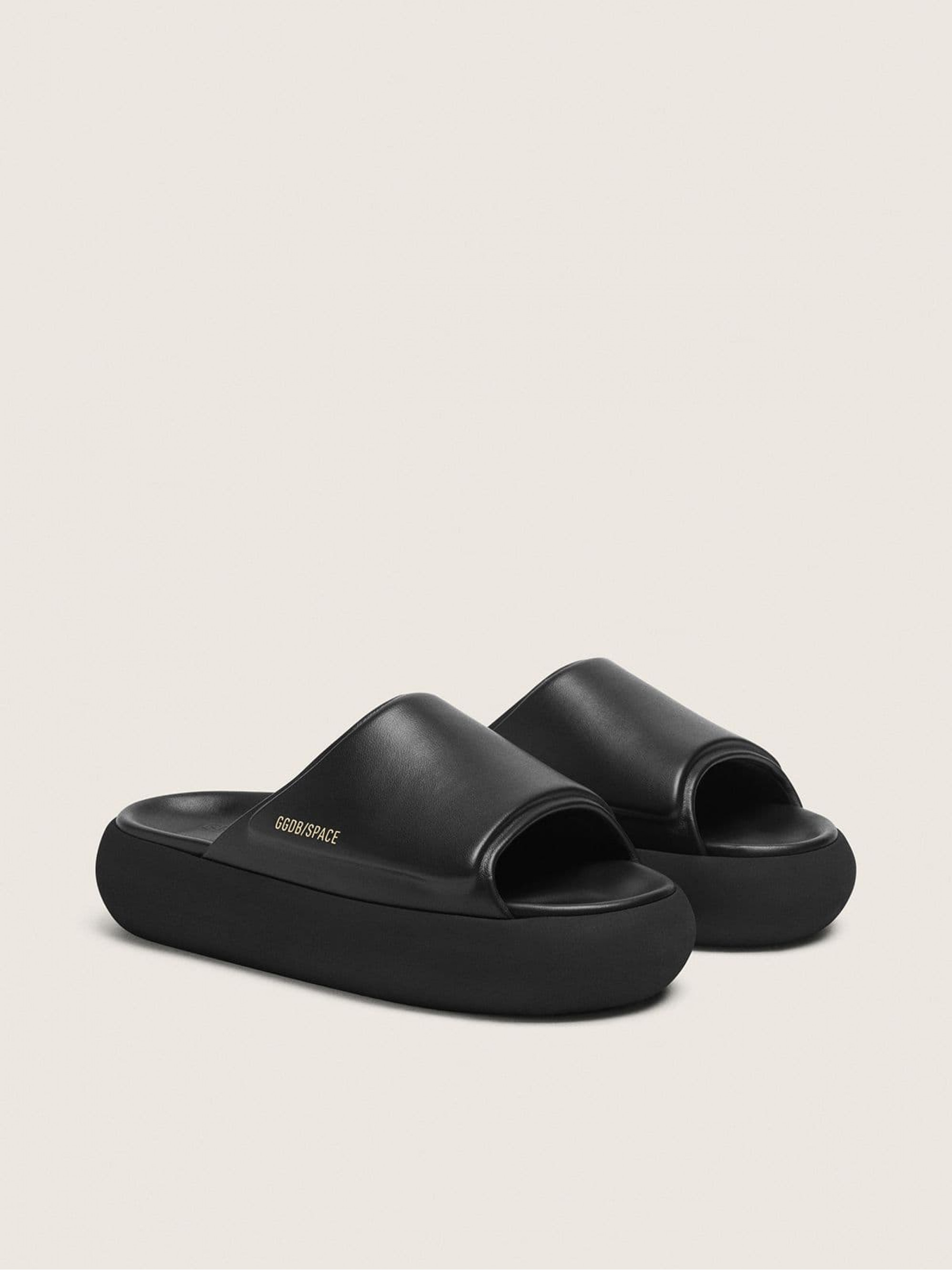 Men's Space-Star slip-ons in black leather