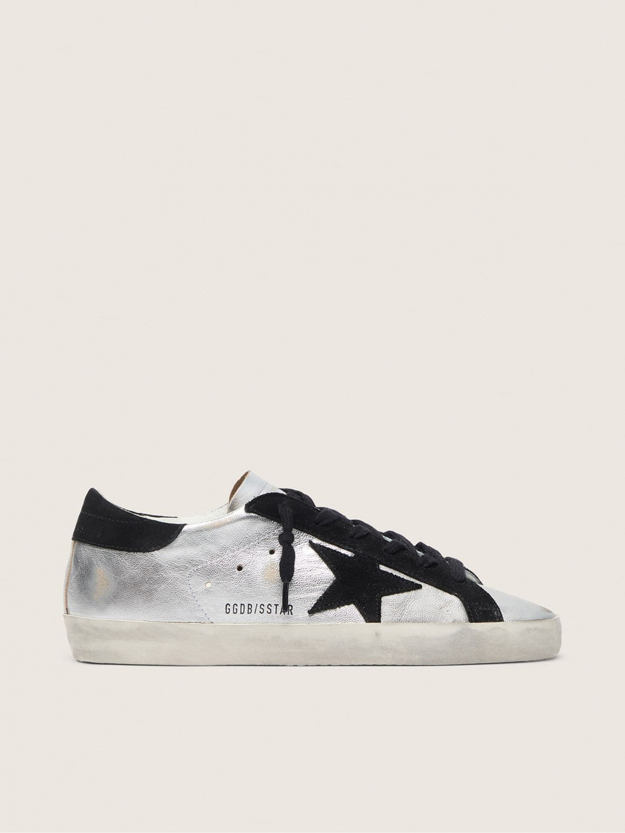Women’s Super-Star sneakers in silver leather | Golden Goose