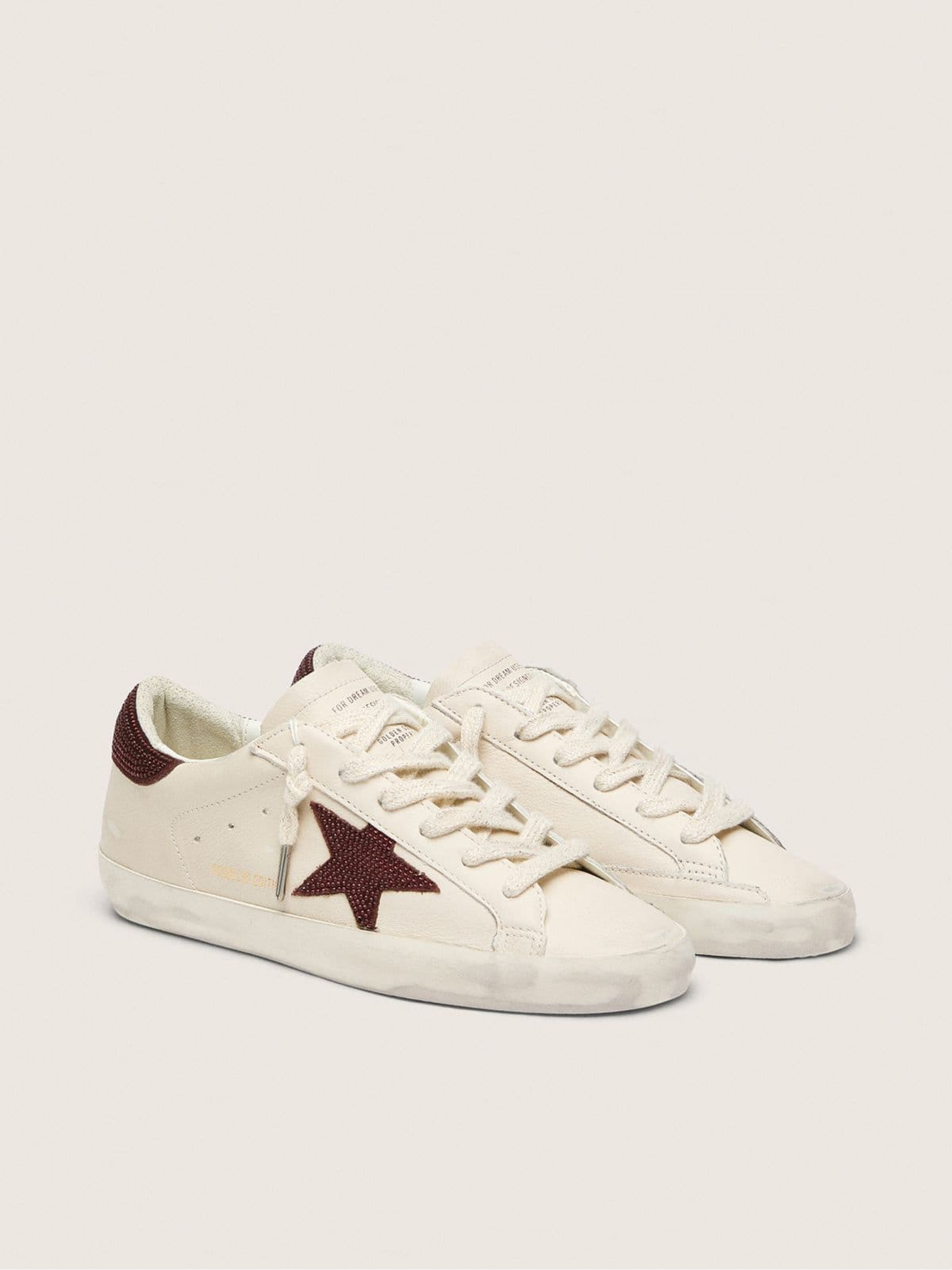 Women’s Super-Star  with suede star and heel tab with Swarovski crystals