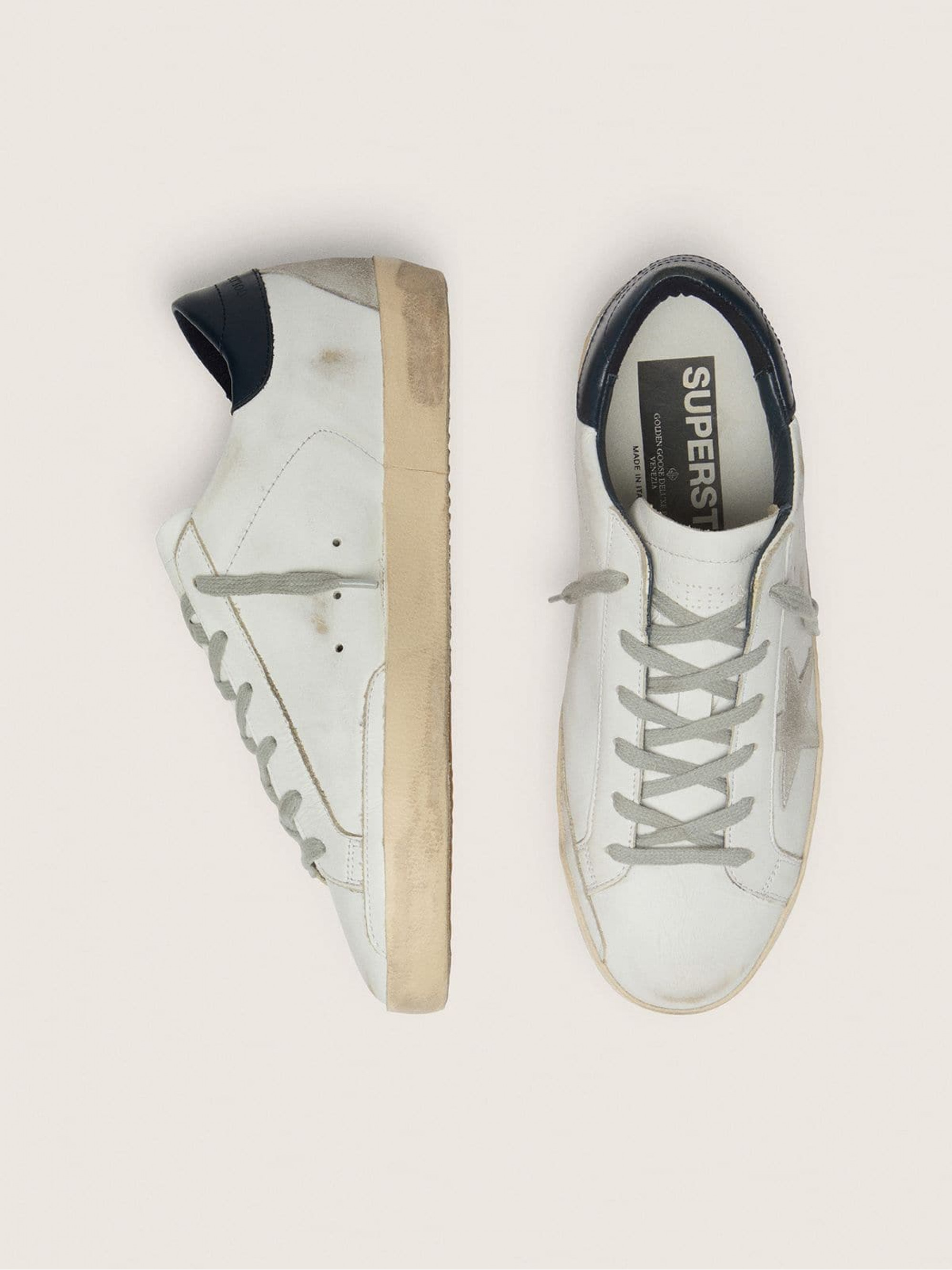 Women's blue and white Super-Star sneakers | Golden Goose