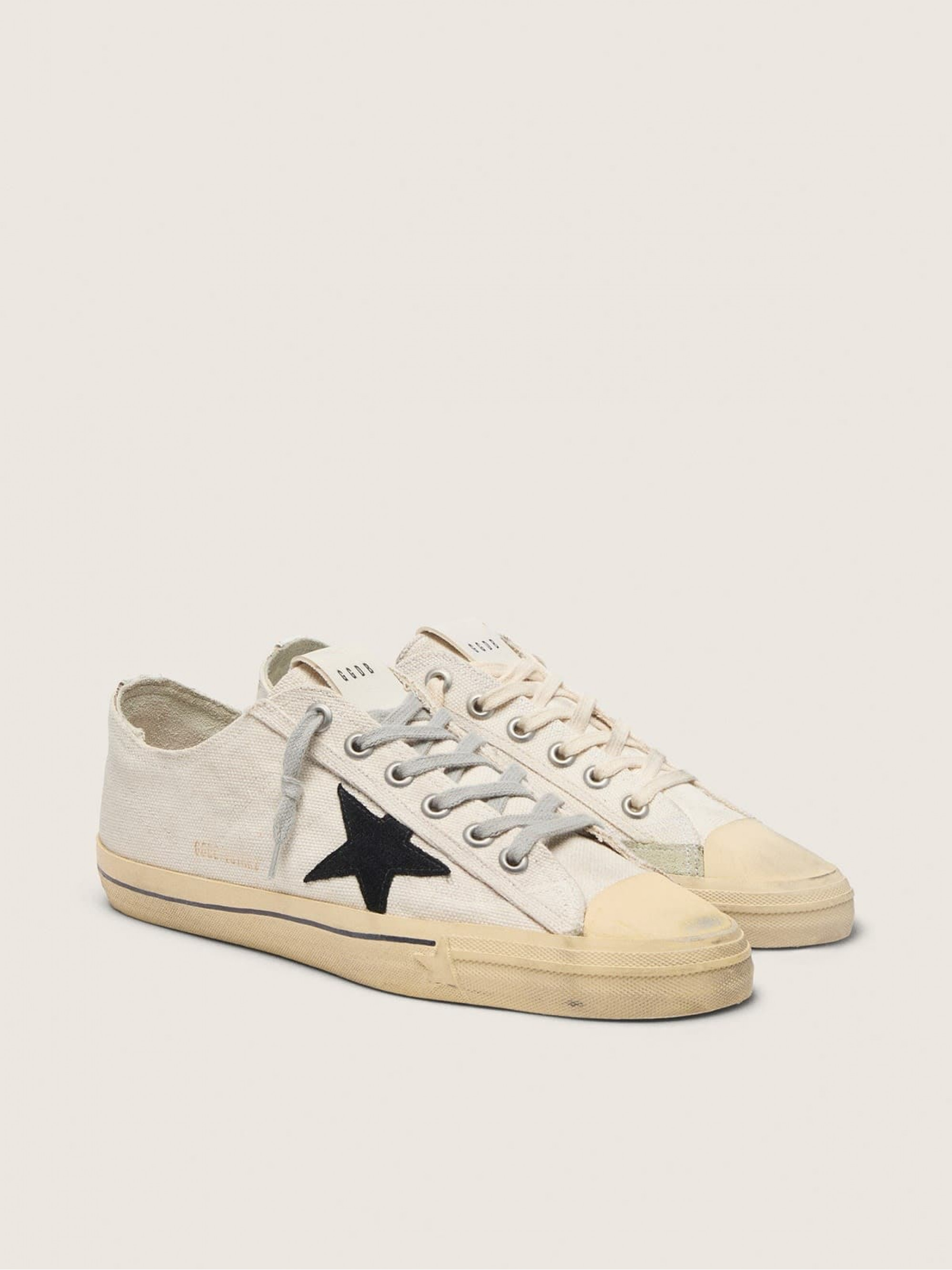 Women's V-Star  with black suede star and embroidered lettering